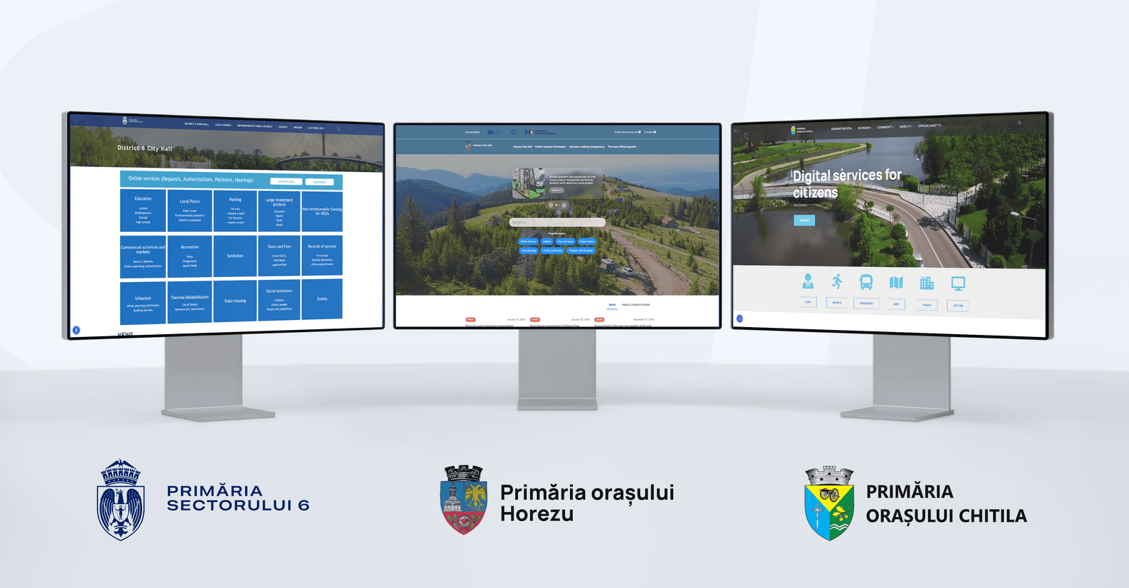 Portaluri de prezentare realizate pe platforma Smart Digital City
